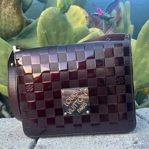 Louis Vuitton Cabaret Damier Vernis Handbag